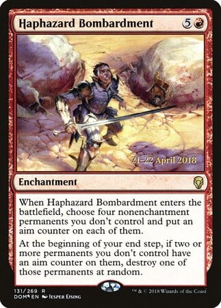 Haphazard Bombardment [Dominaria Promos] MTG Single Magic: The Gathering  | Multizone: Comics And Games