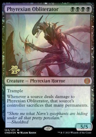 Phyrexian Obliterator [Phyrexia: All Will Be One Prerelease Promos] MTG Single Magic: The Gathering  | Multizone: Comics And Games