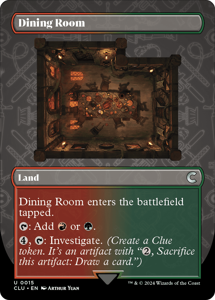 Dining Room (Borderless) [Ravnica: Clue Edition] MTG Single Magic: The Gathering  | Multizone: Comics And Games