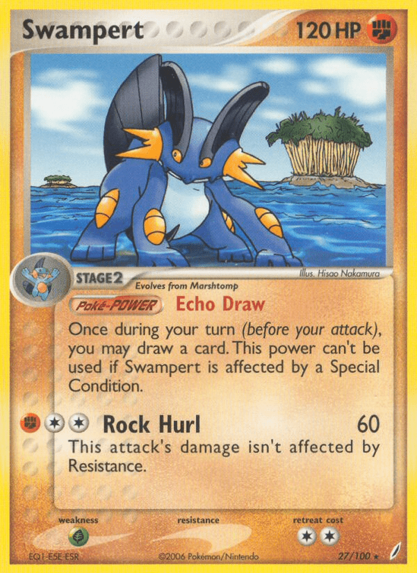Swampert (27/100) [EX: Crystal Guardians] Pokemon Single Pokémon  | Multizone: Comics And Games
