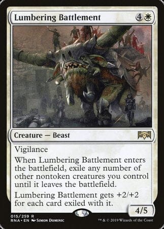 Lumbering Battlement [Ravnica Allegiance] MTG Single Magic: The Gathering  | Multizone: Comics And Games