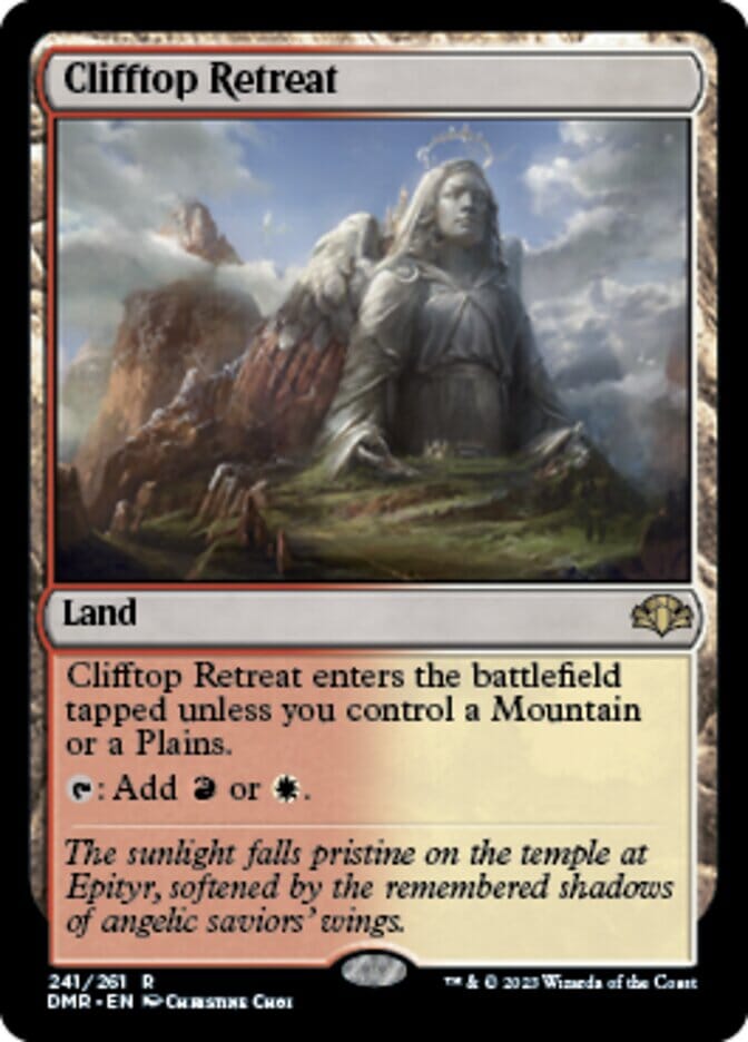 Clifftop Retreat [Dominaria Remastered] MTG Single Magic: The Gathering  | Multizone: Comics And Games