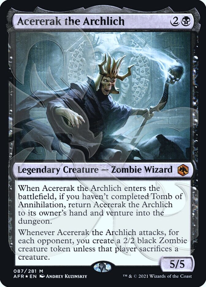 Acererak the Archlich (Ampersand Promo) [Dungeons & Dragons: Adventures in the Forgotten Realms Promos] MTG Single Magic: The Gathering  | Multizone: Comics And Games