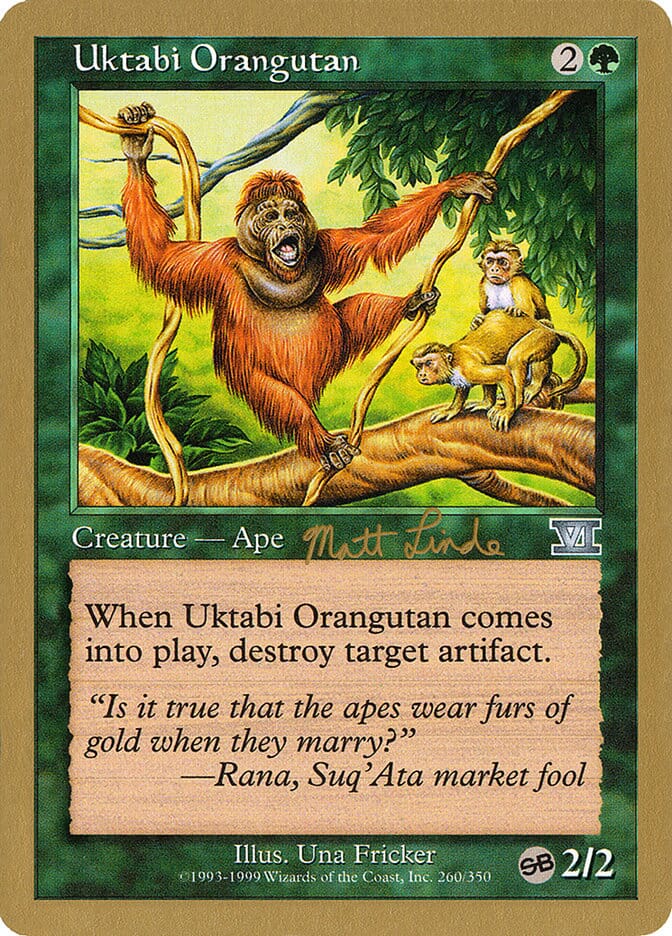 Uktabi Orangutan (Matt Linde) (SB) [World Championship Decks 1999] MTG Single Magic: The Gathering  | Multizone: Comics And Games