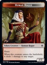 Human Rogue // Food (16) Double-sided Token [Throne of Eldraine Tokens] MTG Single Magic: The Gathering  | Multizone: Comics And Games