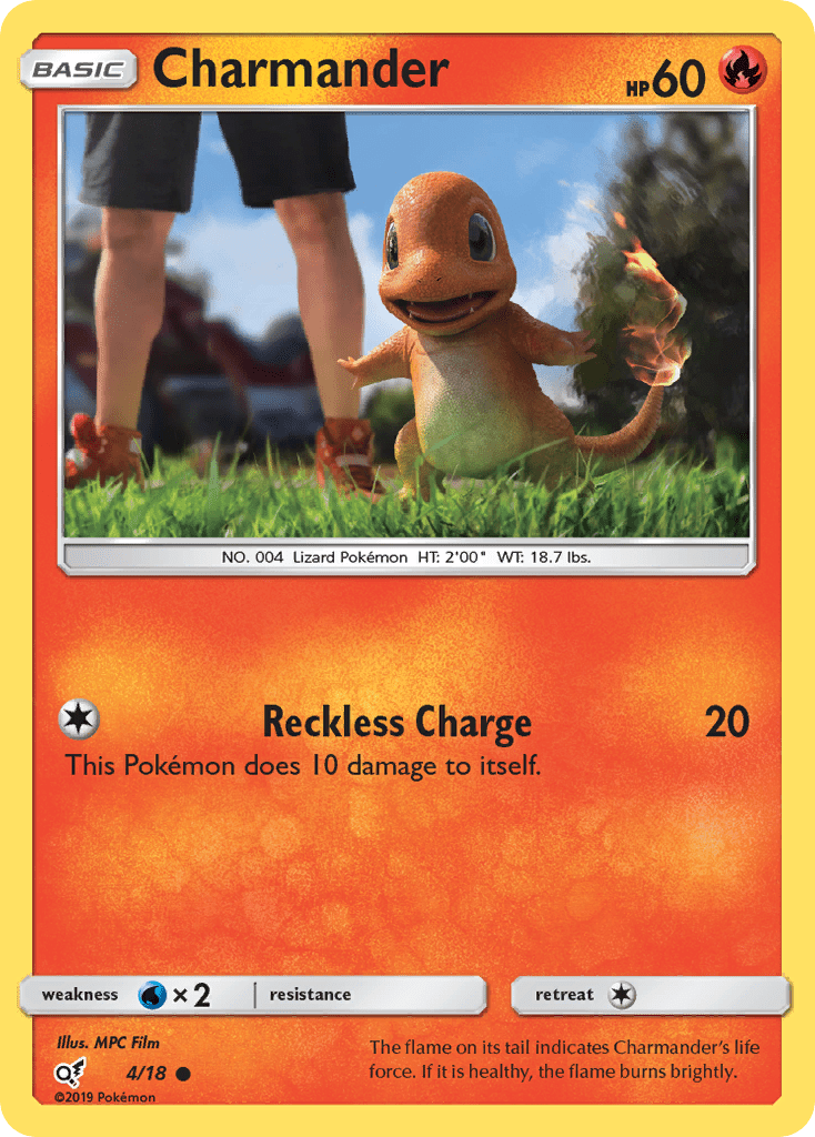 Charmander (4/18) [Sun & Moon: Detective Pikachu] Pokemon Single Pokémon  | Multizone: Comics And Games