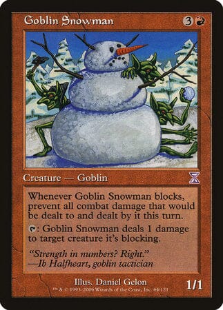 Goblin Snowman [Time Spiral Timeshifted] MTG Single Magic: The Gathering  | Multizone: Comics And Games