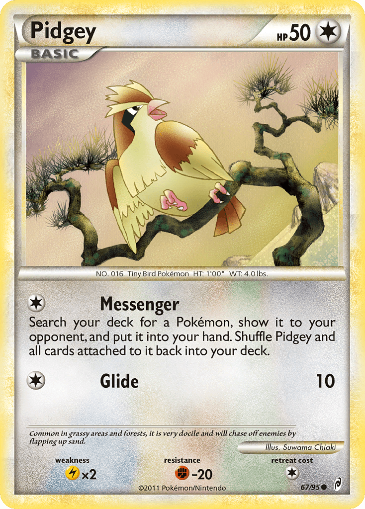 Pidgey (67/95) [HeartGold & SoulSilver: Call of Legends] Pokemon Single Pokémon  | Multizone: Comics And Games