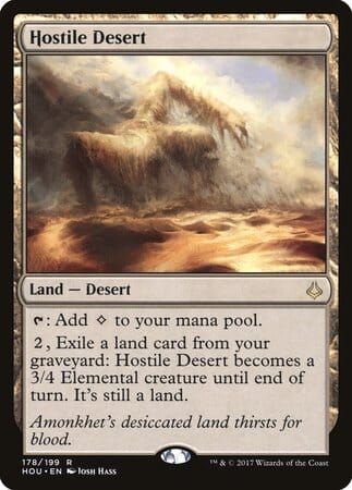 Hostile Desert [Hour of Devastation] MTG Single Magic: The Gathering  | Multizone: Comics And Games