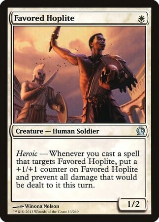 Favored Hoplite [Theros] MTG Single Magic: The Gathering  | Multizone: Comics And Games