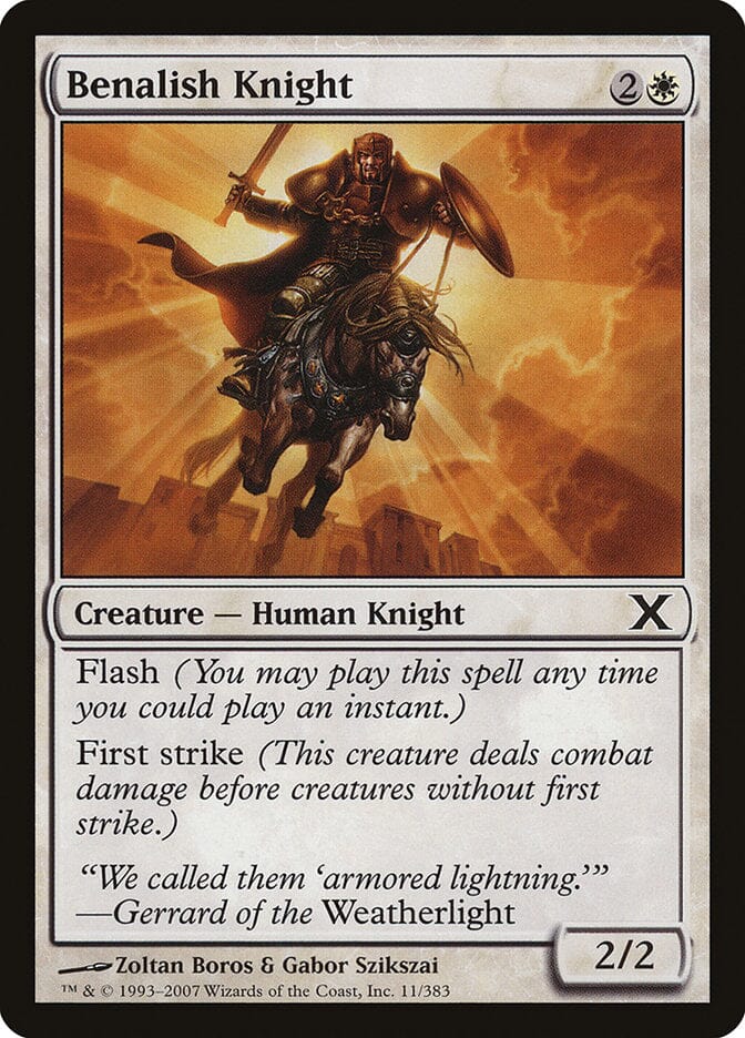 Benalish Knight [Tenth Edition] MTG Single Magic: The Gathering  | Multizone: Comics And Games