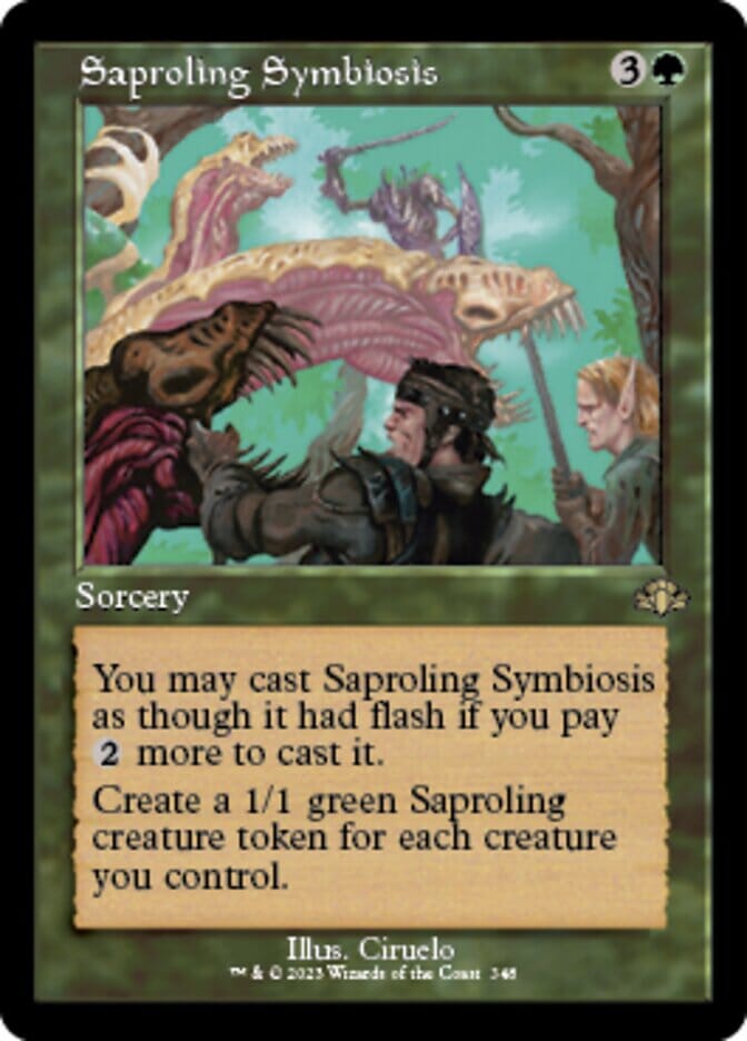 Saproling Symbiosis (Retro) [Dominaria Remastered] MTG Single Magic: The Gathering  | Multizone: Comics And Games