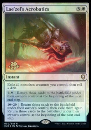 Lae'zel's Acrobatics [Commander Legends: Battle for Baldur's Gate Prerelease Promos] MTG Single Magic: The Gathering  | Multizone: Comics And Games