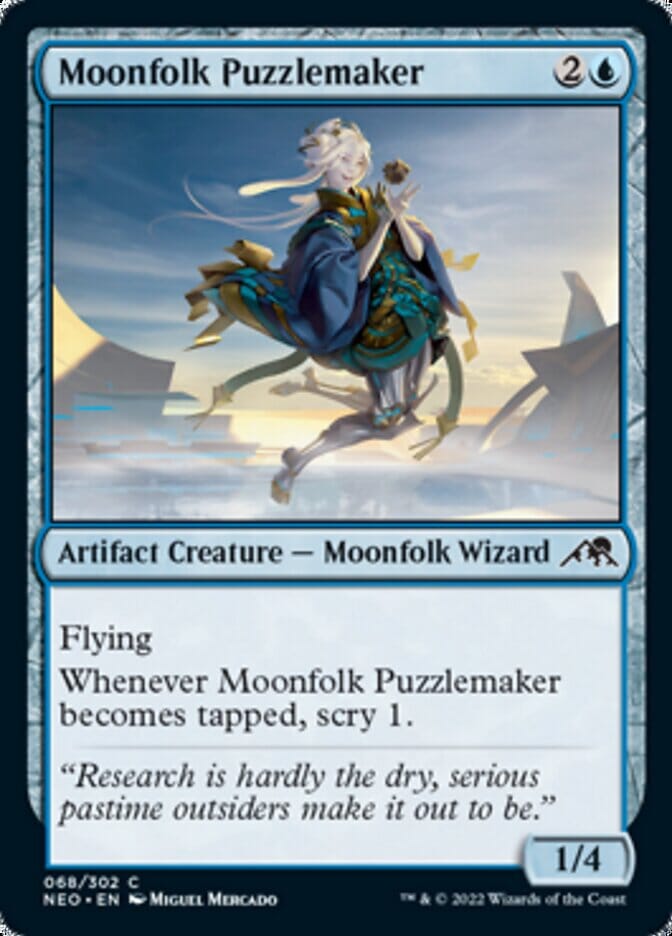 Moonfolk Puzzlemaker [Kamigawa: Neon Dynasty] MTG Single Magic: The Gathering  | Multizone: Comics And Games