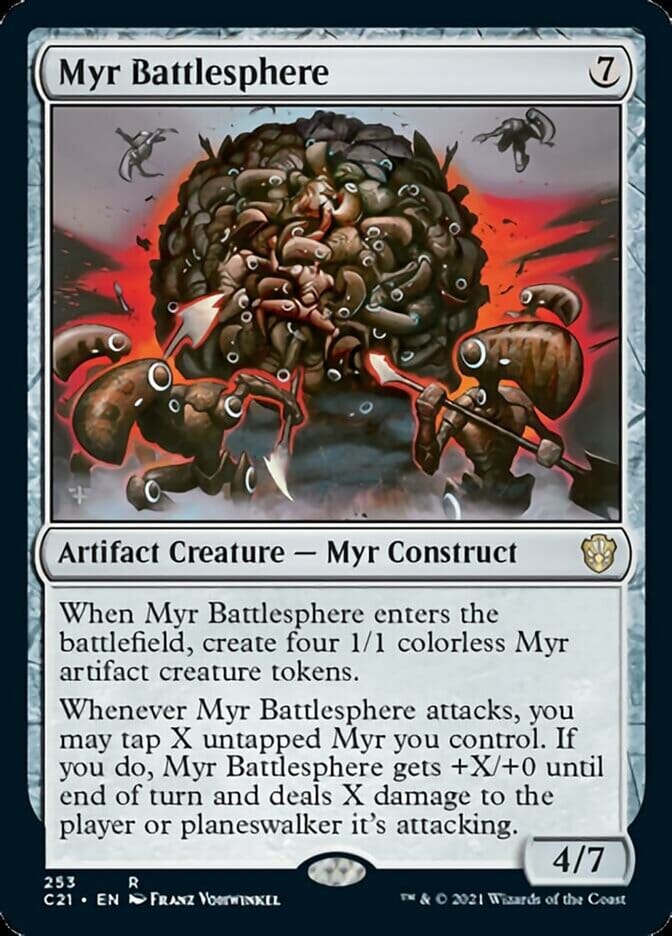 Myr Battlesphere [Commander 2021] MTG Single Magic: The Gathering  | Multizone: Comics And Games