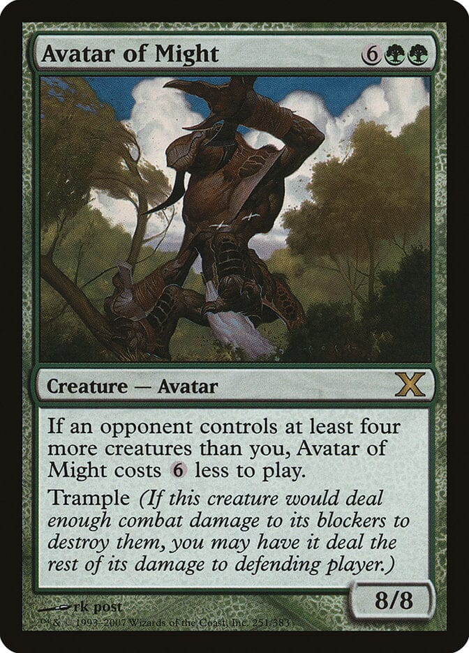 Avatar of Might [Tenth Edition] MTG Single Magic: The Gathering  | Multizone: Comics And Games
