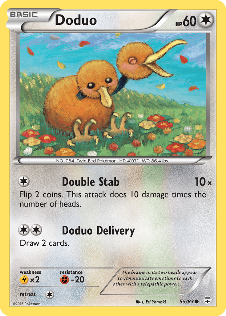 Doduo (55/83) [XY: Generations] Pokemon Single Pokémon  | Multizone: Comics And Games