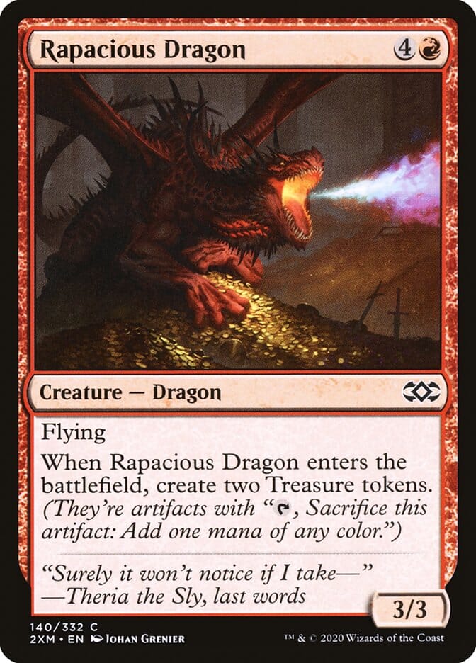 Rapacious Dragon [Double Masters] MTG Single Magic: The Gathering  | Multizone: Comics And Games