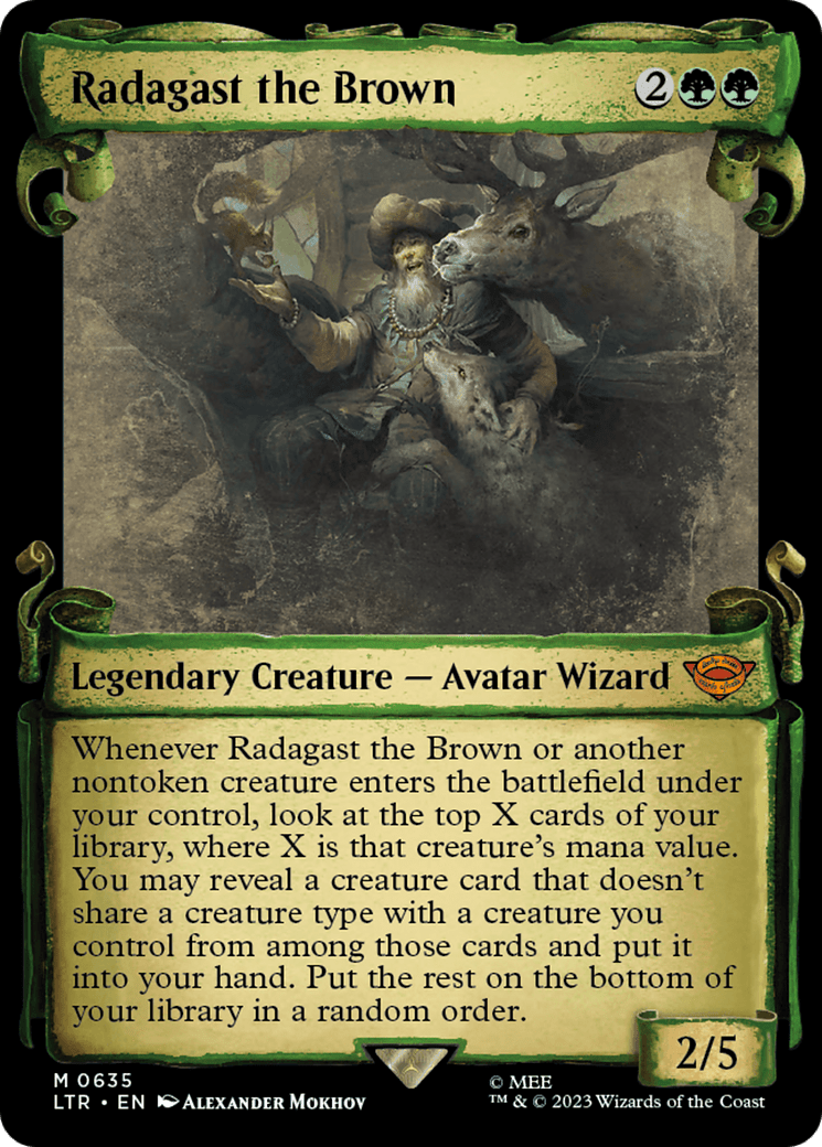 Radagast the Brown [The Lord of the Rings: Tales of Middle-Earth Showcase Scrolls] MTG Single Magic: The Gathering  | Multizone: Comics And Games