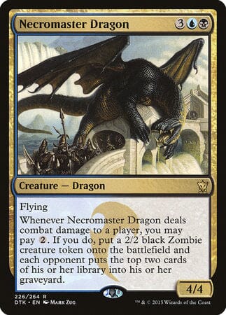 Necromaster Dragon [Dragons of Tarkir] MTG Single Magic: The Gathering  | Multizone: Comics And Games