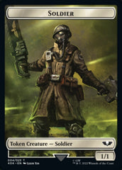 Soldier (004) // Vanguard Suppressor Double-sided Token (Surge Foil) [Universes Beyond: Warhammer 40,000 Tokens] MTG Single Magic: The Gathering  | Multizone: Comics And Games