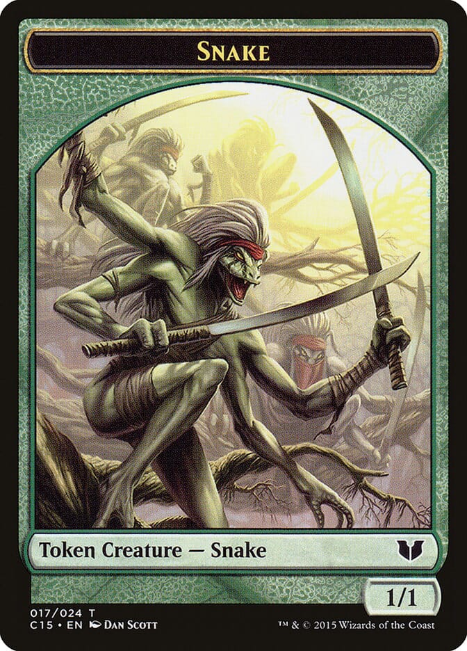 Snake Token (017/024) [Commander 2015 Tokens] MTG Single Magic: The Gathering  | Multizone: Comics And Games