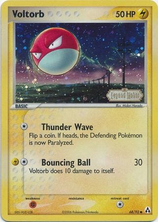 Voltorb (68/92) (Stamped) [EX: Legend Maker] Pokemon Single Pokémon  | Multizone: Comics And Games