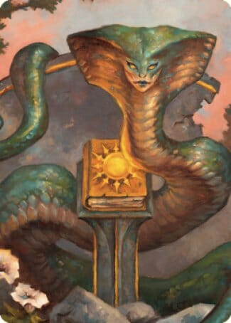 Guardian Naga Art Card [Commander Legends: Battle for Baldur's Gate Art Series] MTG Single Magic: The Gathering  | Multizone: Comics And Games