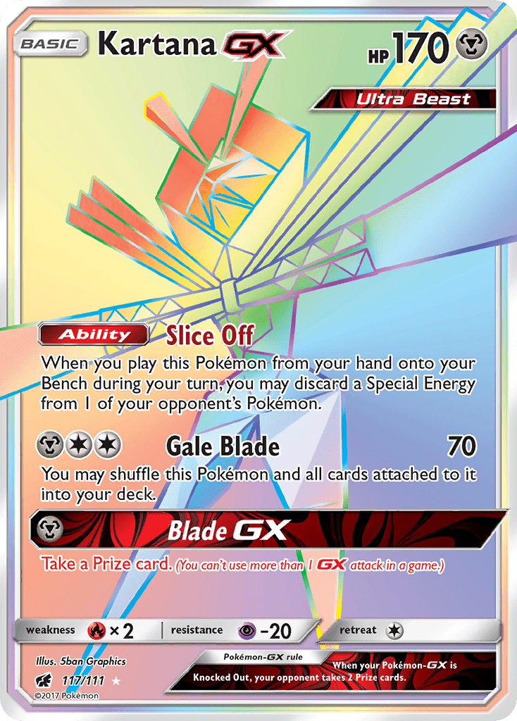 Kartana GX (117/111) [Sun & Moon: Crimson Invasion] Pokemon Single Pokémon  | Multizone: Comics And Games