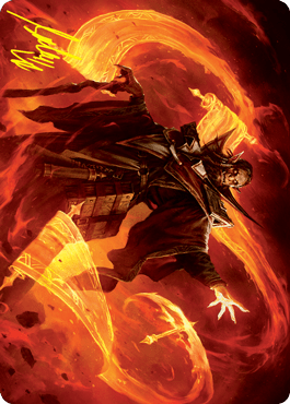 Plargg, Dean of Chaos Art Card (Gold-Stamped Signature) [Strixhaven: School of Mages Art Series] MTG Single Magic: The Gathering  | Multizone: Comics And Games
