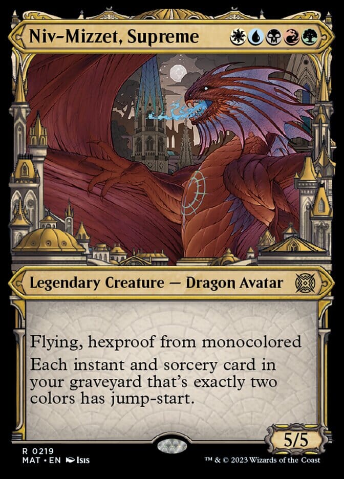 Niv-Mizzet, Supreme (Showcase Halo Foil) [March of the Machine: The Aftermath] MTG Single Magic: The Gathering  | Multizone: Comics And Games