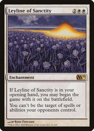Leyline of Sanctity [Magic 2011] MTG Single Magic: The Gathering  | Multizone: Comics And Games