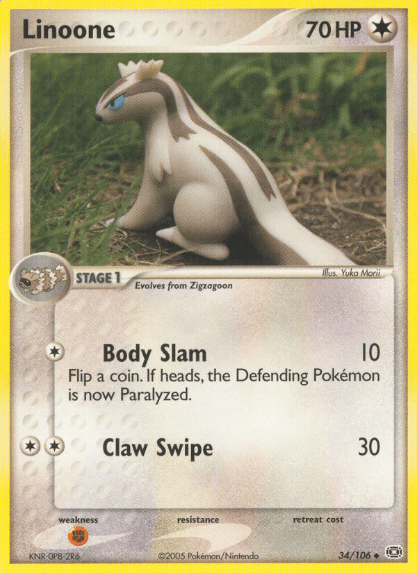 Linoone (34/106) [EX: Emerald] Pokemon Single Pokémon  | Multizone: Comics And Games