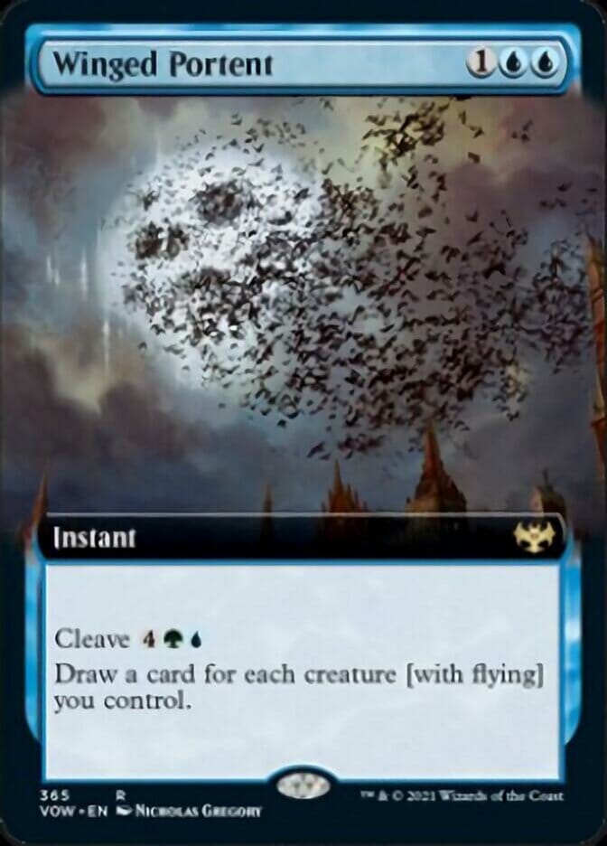 Winged Portent (Extended) [Innistrad: Crimson Vow] MTG Single Magic: The Gathering  | Multizone: Comics And Games