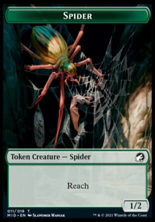 Spider Token [Innistrad: Midnight Hunt Tokens] MTG Single Magic: The Gathering  | Multizone: Comics And Games
