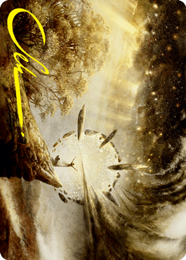Harness Infinity Art Card (Gold-Stamped Signature) [Strixhaven: School of Mages Art Series] MTG Single Magic: The Gathering  | Multizone: Comics And Games