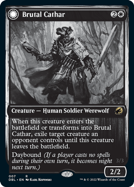 Brutal Cathar // Moonrage Brute [Innistrad: Double Feature] MTG Single Magic: The Gathering  | Multizone: Comics And Games