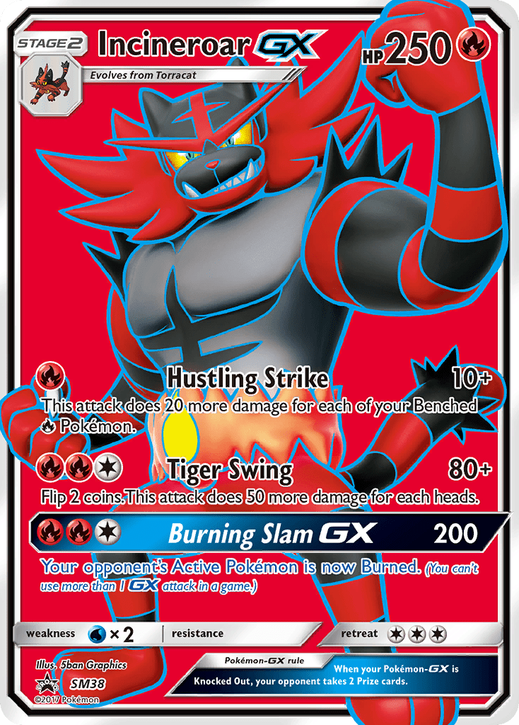 Incineroar GX (SM38) [Sun & Moon: Black Star Promos] Pokemon Single Pokémon  | Multizone: Comics And Games