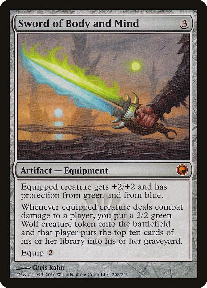Sword of Body and Mind [Scars of Mirrodin] MTG Single Magic: The Gathering  | Multizone: Comics And Games
