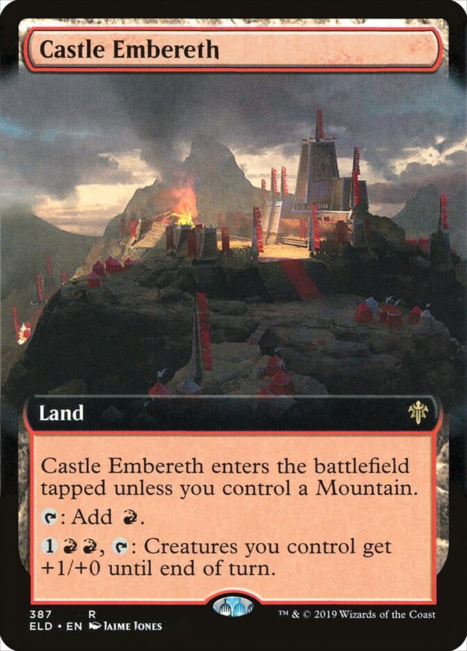 Castle Embereth (Extended Art) [Throne of Eldraine] MTG Single Magic: The Gathering  | Multizone: Comics And Games