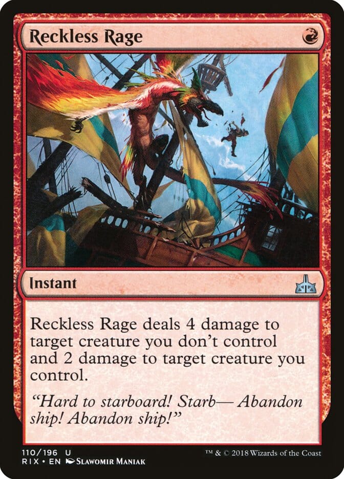 Reckless Rage [Rivals of Ixalan] MTG Single Magic: The Gathering  | Multizone: Comics And Games