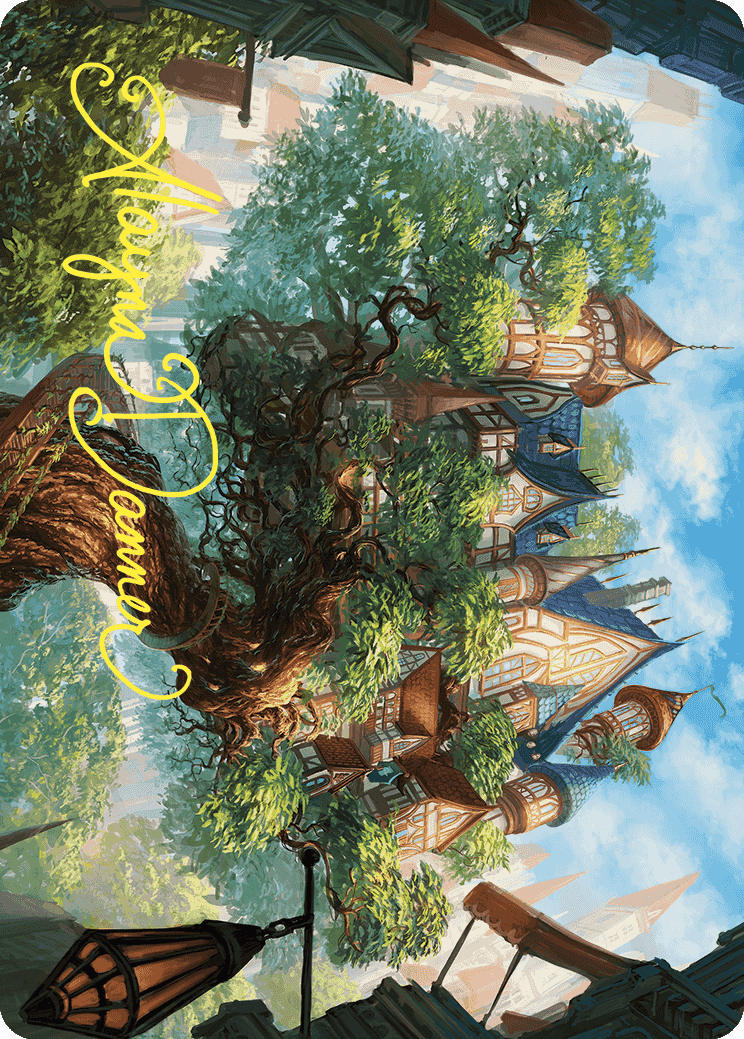 Edgewall Inn Art Card (Gold-Stamped Signature) [Wilds of Eldraine Art Series] MTG Single Magic: The Gathering  | Multizone: Comics And Games