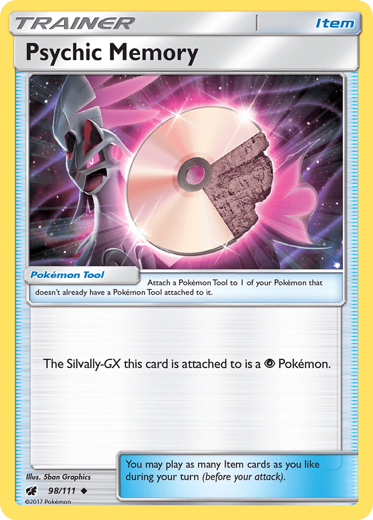 Psychic Memory (98/111) [Sun & Moon: Crimson Invasion] Pokemon Single Pokémon  | Multizone: Comics And Games