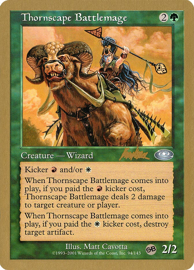 Thornscape Battlemage (Brian Kibler) (SB) [World Championship Decks 2002] MTG Single Magic: The Gathering  | Multizone: Comics And Games