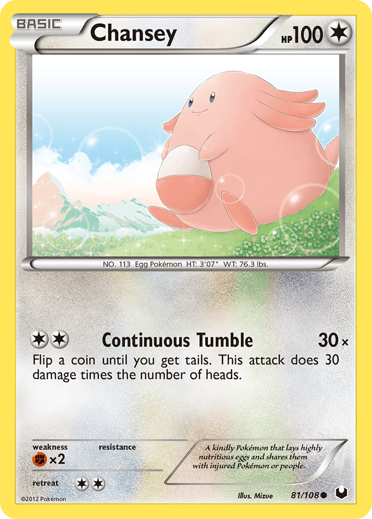 Chansey (81/108) [Black & White: Dark Explorers] Pokemon Single Pokémon  | Multizone: Comics And Games