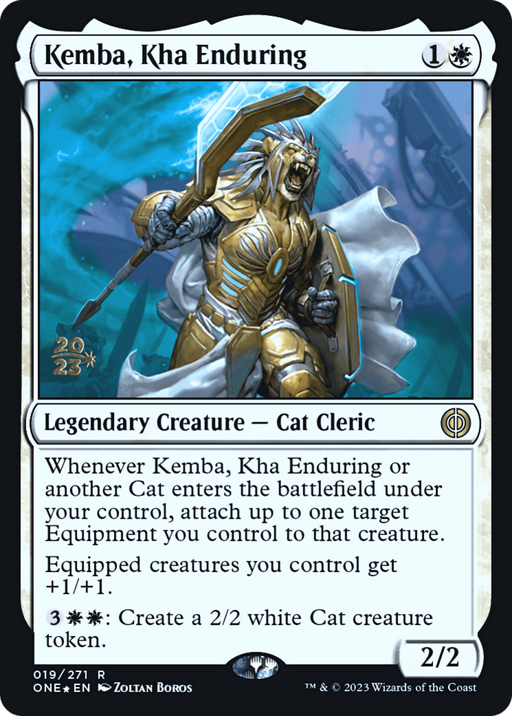 Kemba, Kha Enduring [Phyrexia: All Will Be One Prerelease Promos] MTG Single Magic: The Gathering  | Multizone: Comics And Games