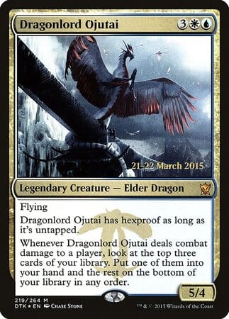 Dragonlord Ojutai [Dragons of Tarkir Promos] MTG Single Magic: The Gathering  | Multizone: Comics And Games
