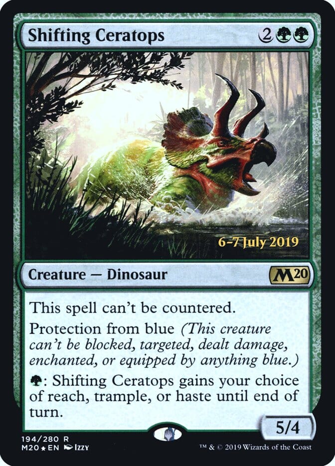Shifting Ceratops [Core Set 2020 Prerelease Promos] MTG Single Magic: The Gathering  | Multizone: Comics And Games
