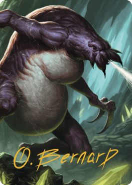 Ettercap Art Card (Gold-Stamped Signature) [Commander Legends: Battle for Baldur's Gate Art Series] MTG Single Magic: The Gathering  | Multizone: Comics And Games
