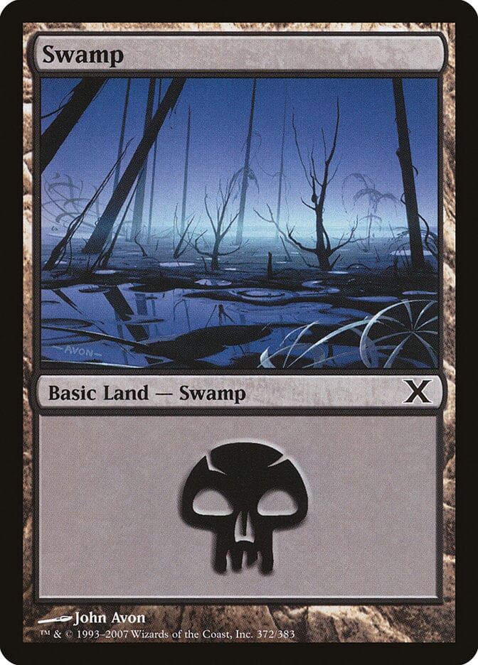 Swamp (372) [Tenth Edition] MTG Single Magic: The Gathering  | Multizone: Comics And Games